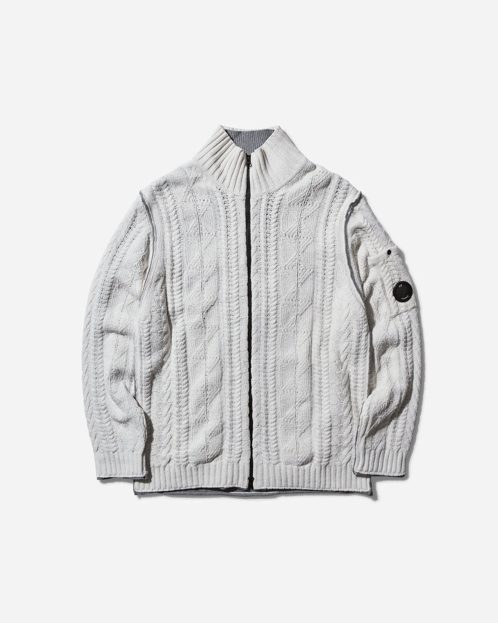 C.P. Company Double Intarsia Zipped Knit