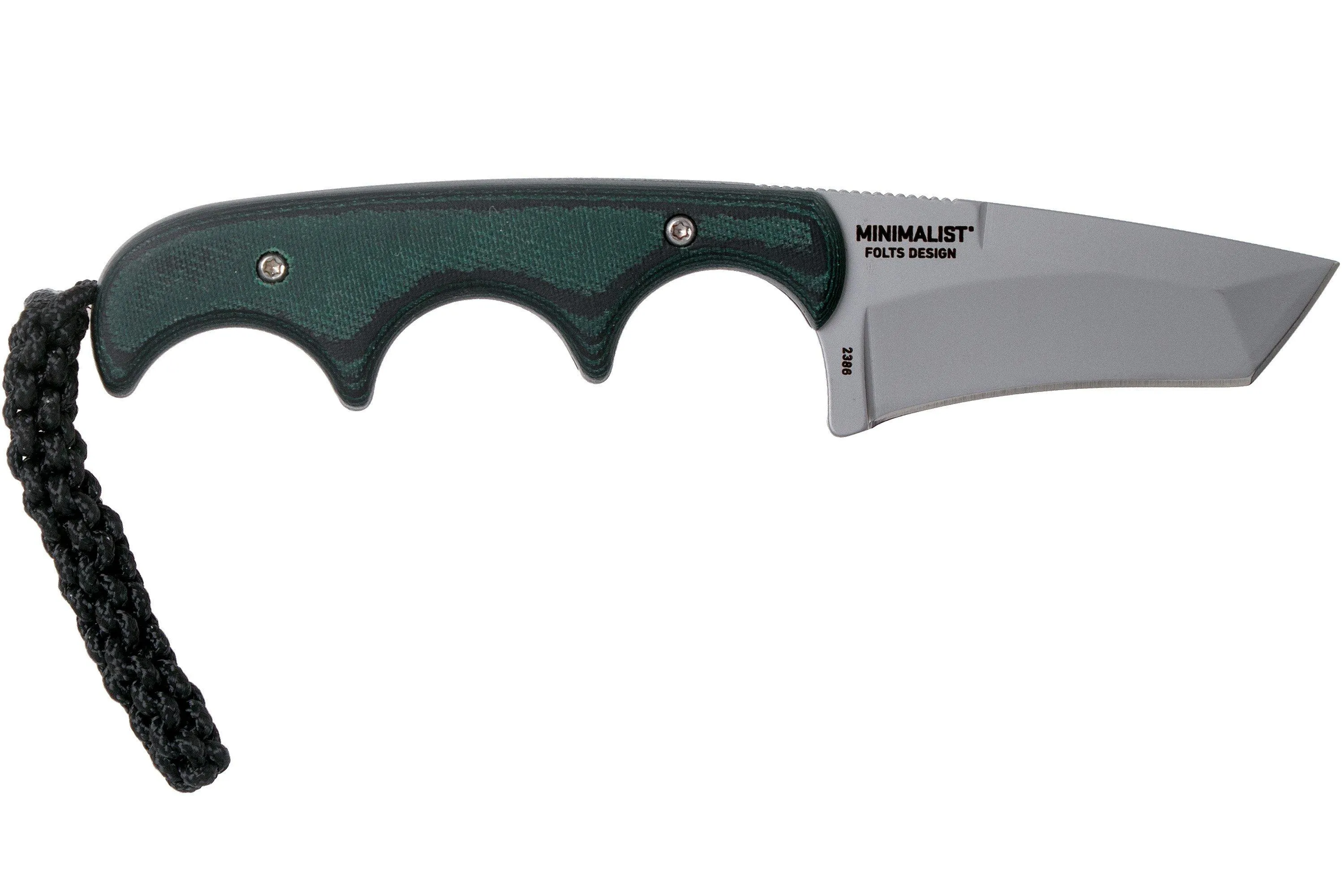 CRKT Minimalist Tanto 2386 cuchillo de cuello, Alan Folts design