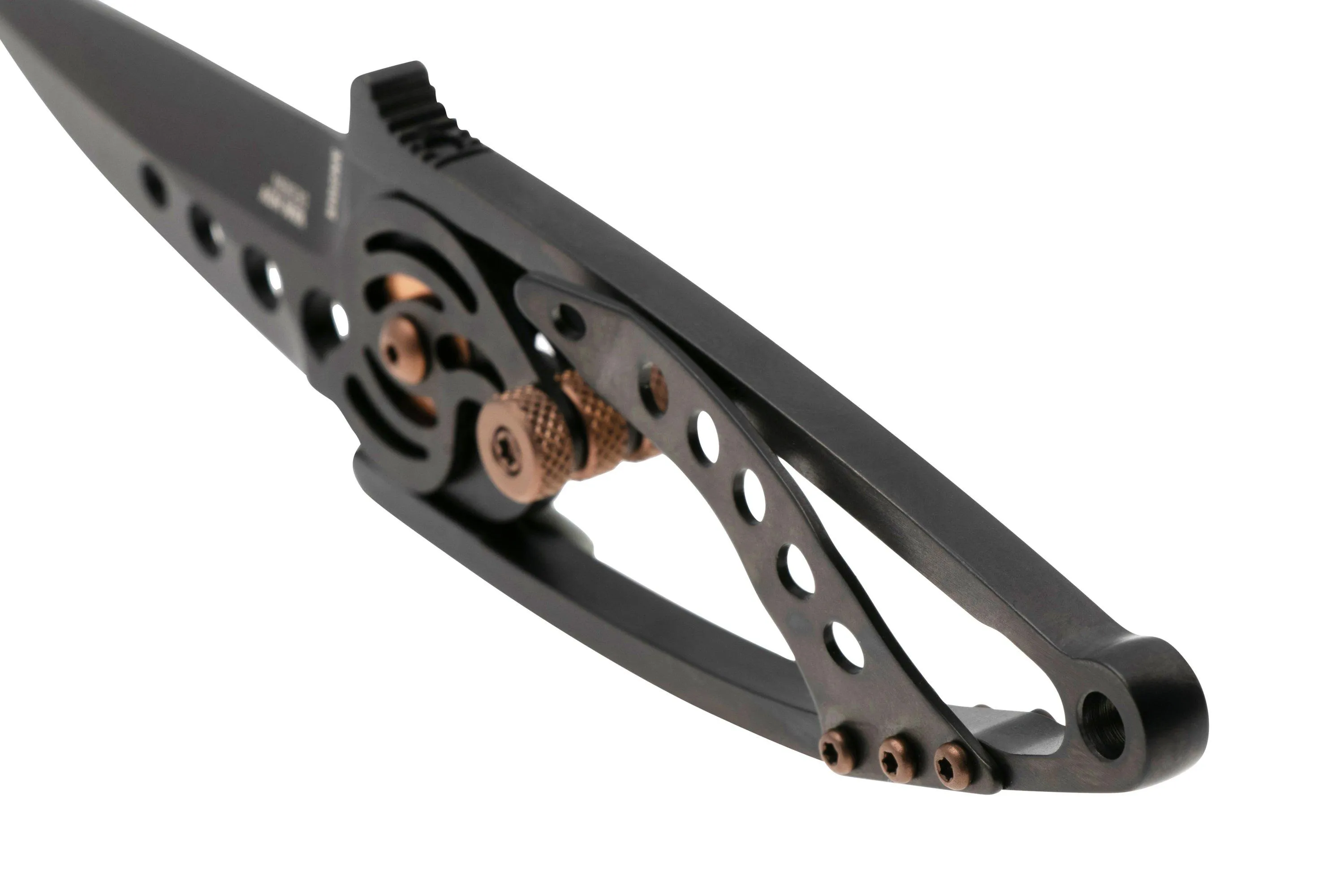 CRKT Snap Lock Black 5102NK Black Titanium Nitride 420J2, Black Stainless Steel, navaja, Ed Van Hoy design