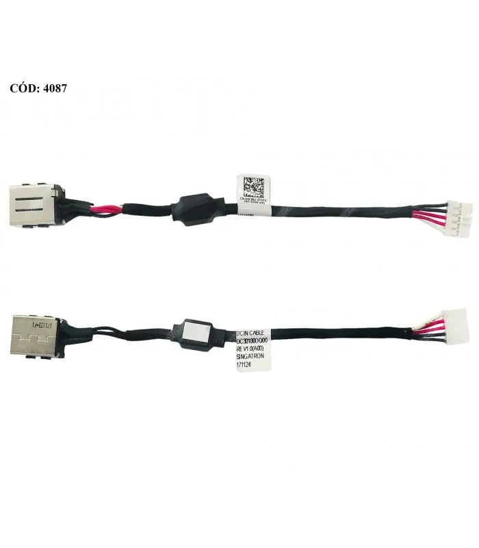 DC JACK POWER DELL LATITUDE E5440 5547 SERIES 0GCX6J VAW30 DC301000Q00 + CABLE 13CM ORIG.