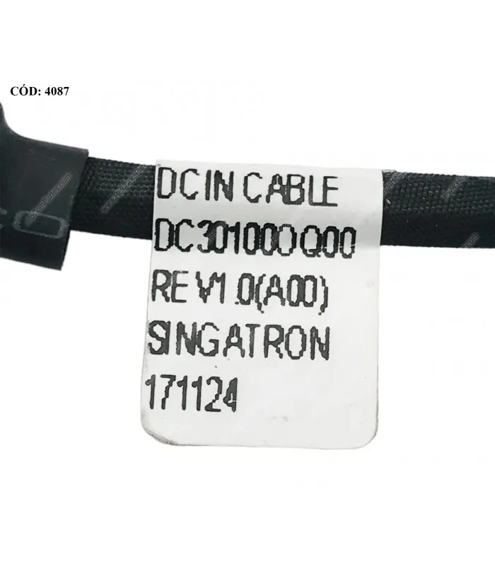 DC JACK POWER DELL LATITUDE E5440 5547 SERIES 0GCX6J VAW30 DC301000Q00 + CABLE 13CM ORIG.