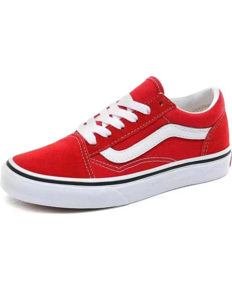 Deportivas VANS OFF THE WALL  de Niña ZAPATILLAS VANS KIDS UY OLD SKOOL RACING RED  ROJO