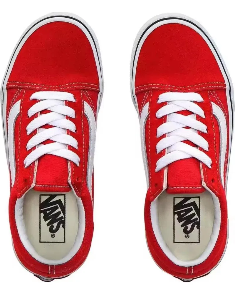 Deportivas VANS OFF THE WALL  de Niña ZAPATILLAS VANS KIDS UY OLD SKOOL RACING RED  ROJO