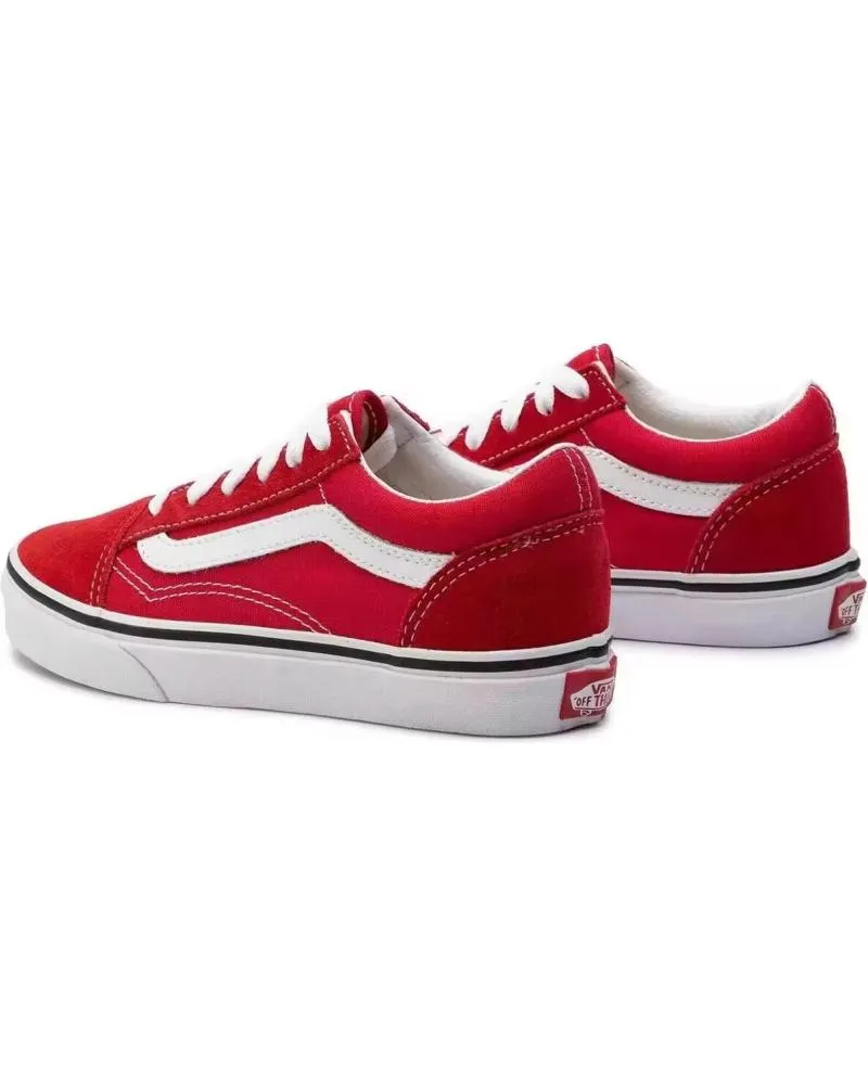Deportivas VANS OFF THE WALL  de Niña ZAPATILLAS VANS KIDS UY OLD SKOOL RACING RED  ROJO