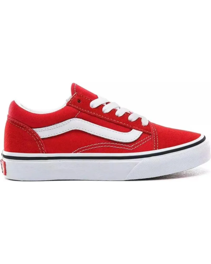 Deportivas VANS OFF THE WALL  de Niña ZAPATILLAS VANS KIDS UY OLD SKOOL RACING RED  ROJO