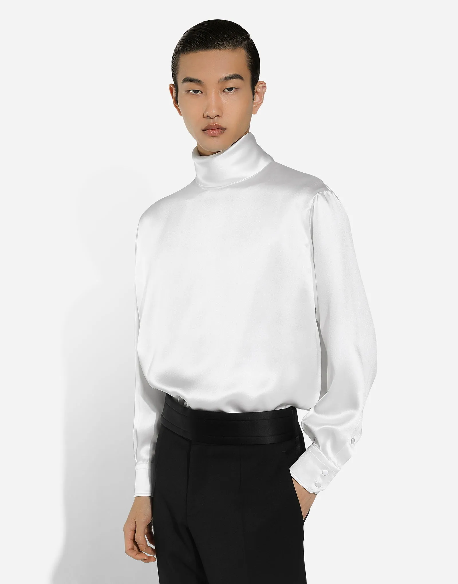 Dolce & Gabbana Silk Turtleneck Long Sleeve