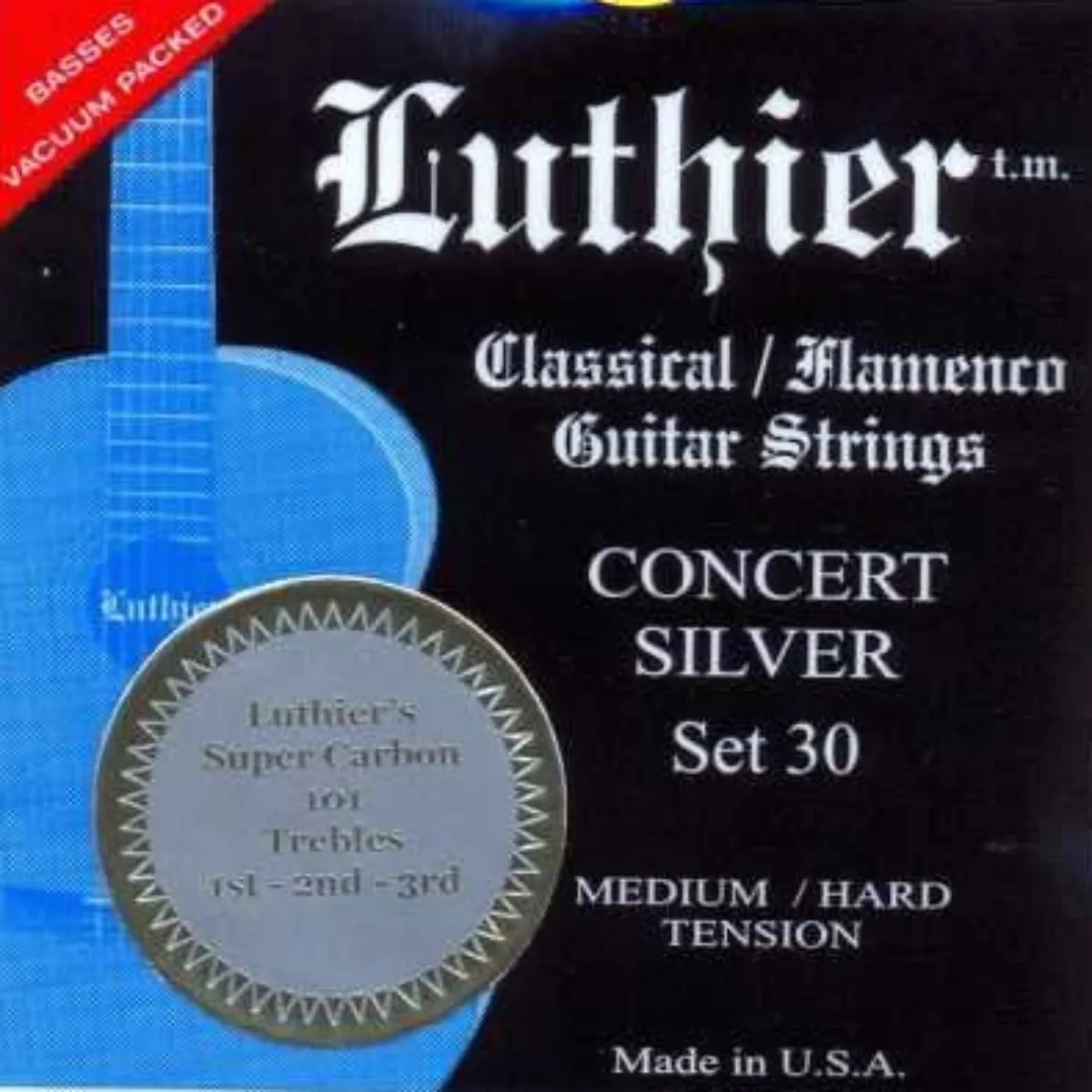 ENCORDADURA LUTHIER P/GUITARRA CLASICA NYLON CONCERT DARK PLATA TMA