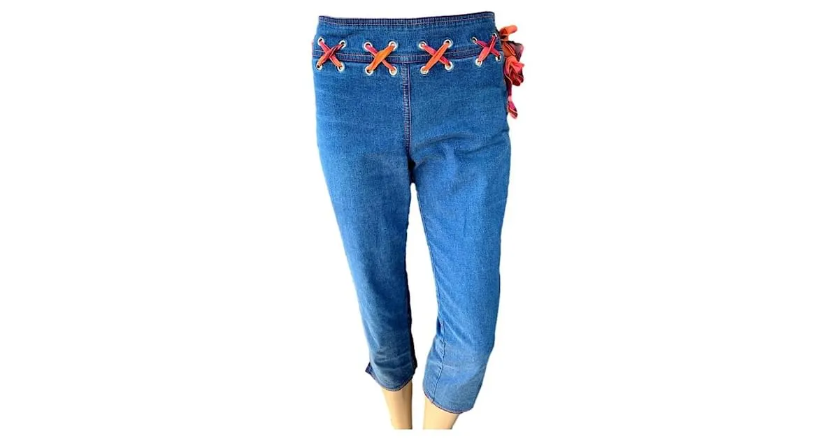 Escada Pantalones Azul 