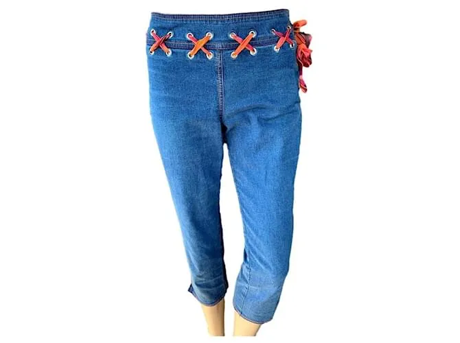 Escada Pantalones Azul 