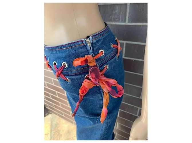 Escada Pantalones Azul 