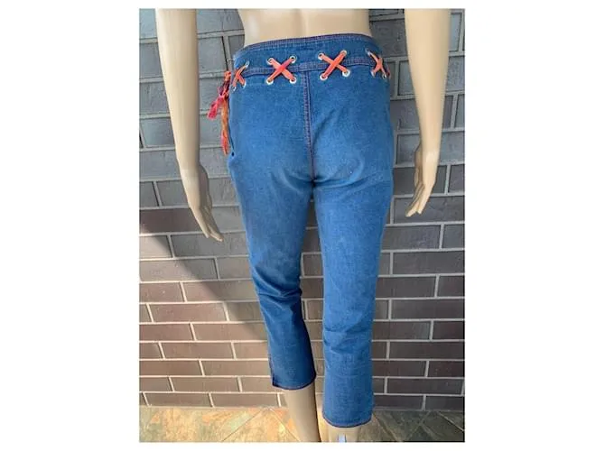 Escada Pantalones Azul 