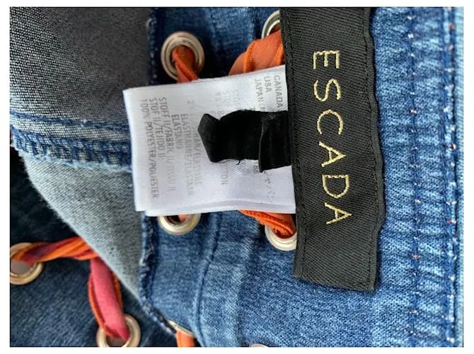 Escada Pantalones Azul 