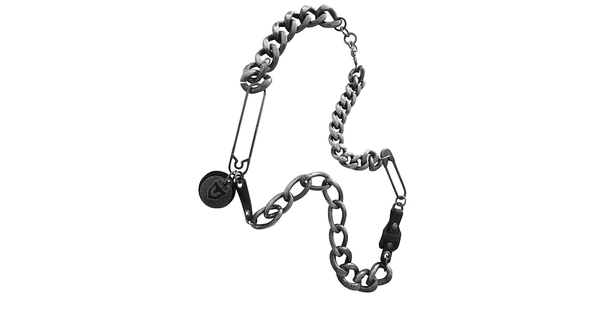Gianfranco Ferre Vintage Collares Gris 