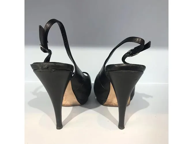 GIUSEPPE ZANOTTI Tacones T.UE 38.5 cuero Negro 