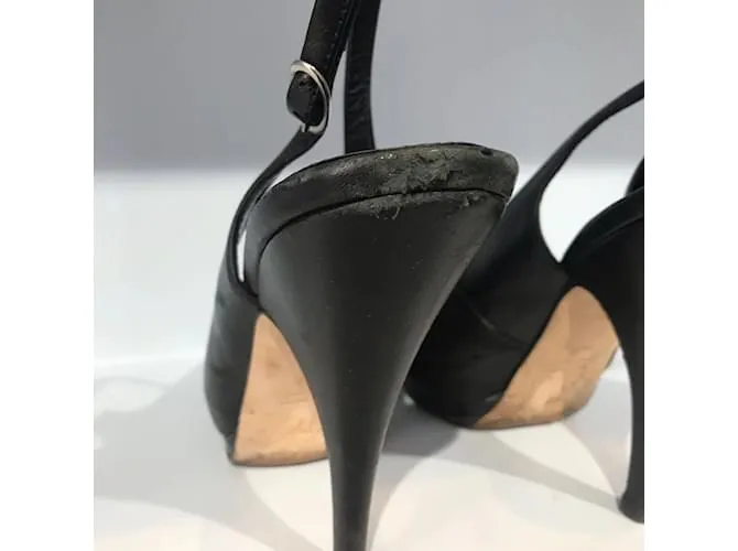 GIUSEPPE ZANOTTI Tacones T.UE 38.5 cuero Negro 