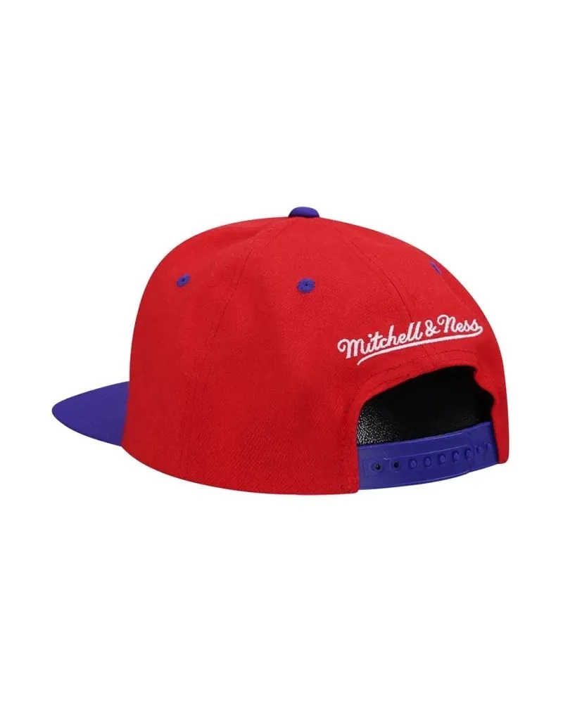 Gorra mitchell & ness roja taptors transcript snapback