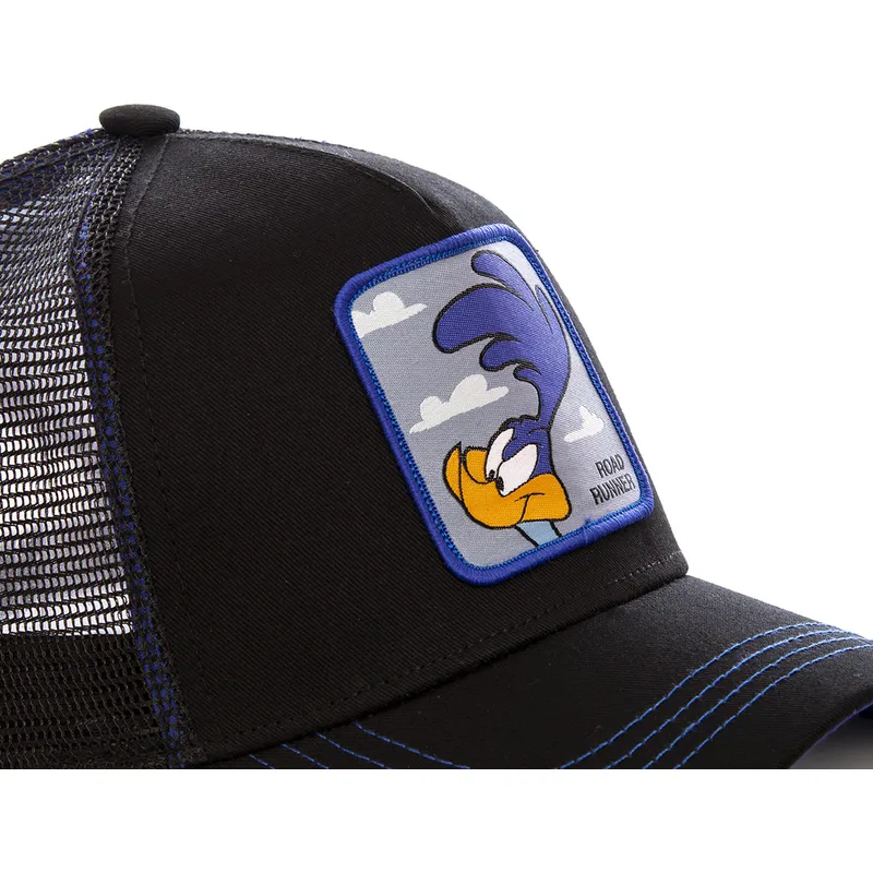 Gorra trucker negra Correcaminos ROA1 Looney Tunes de Capslab