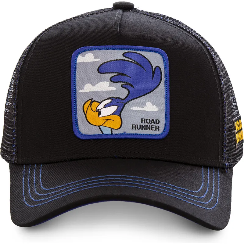 Gorra trucker negra Correcaminos ROA1 Looney Tunes de Capslab