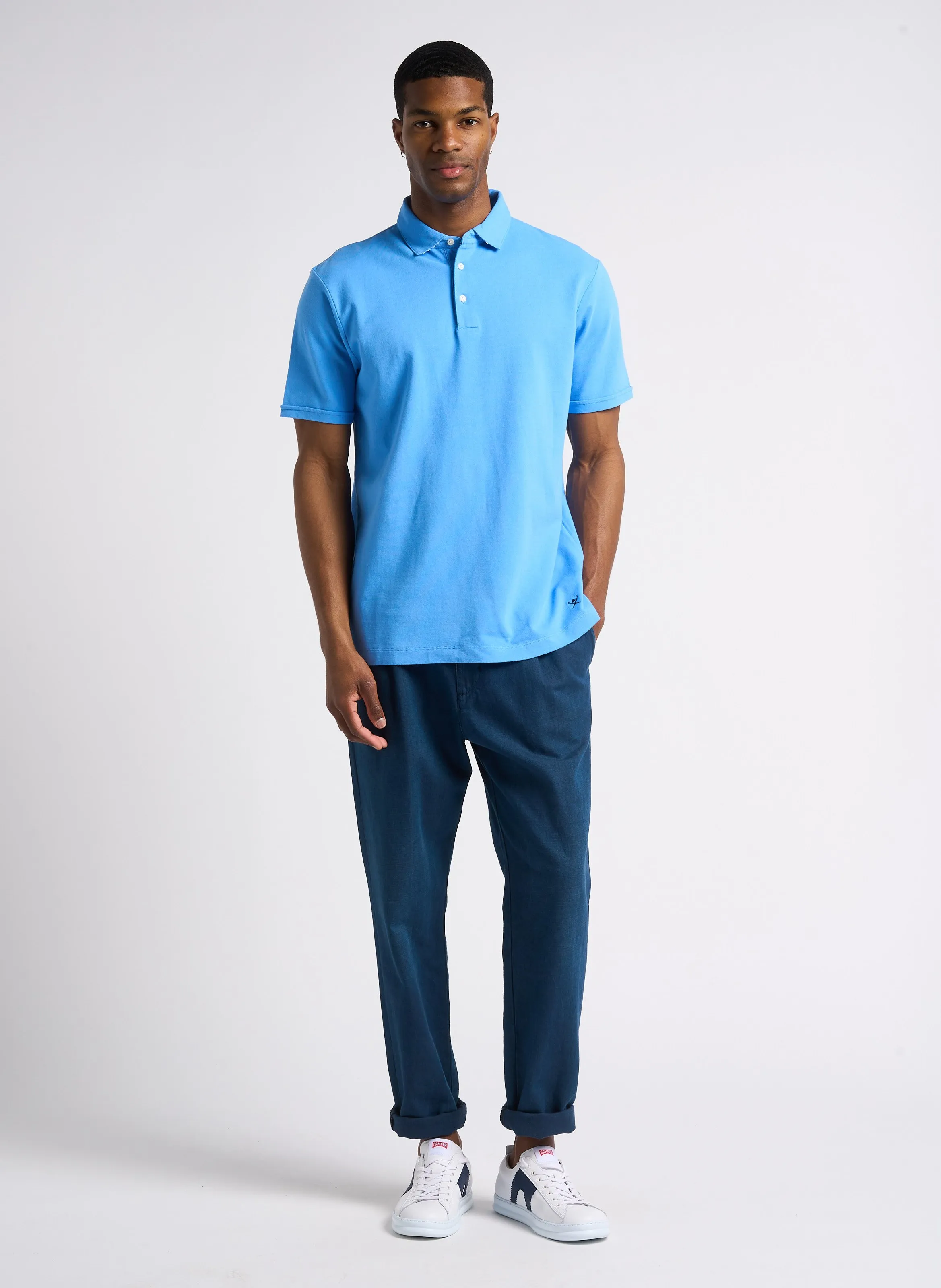 HACKETT Polo classic fit de algodón en azul