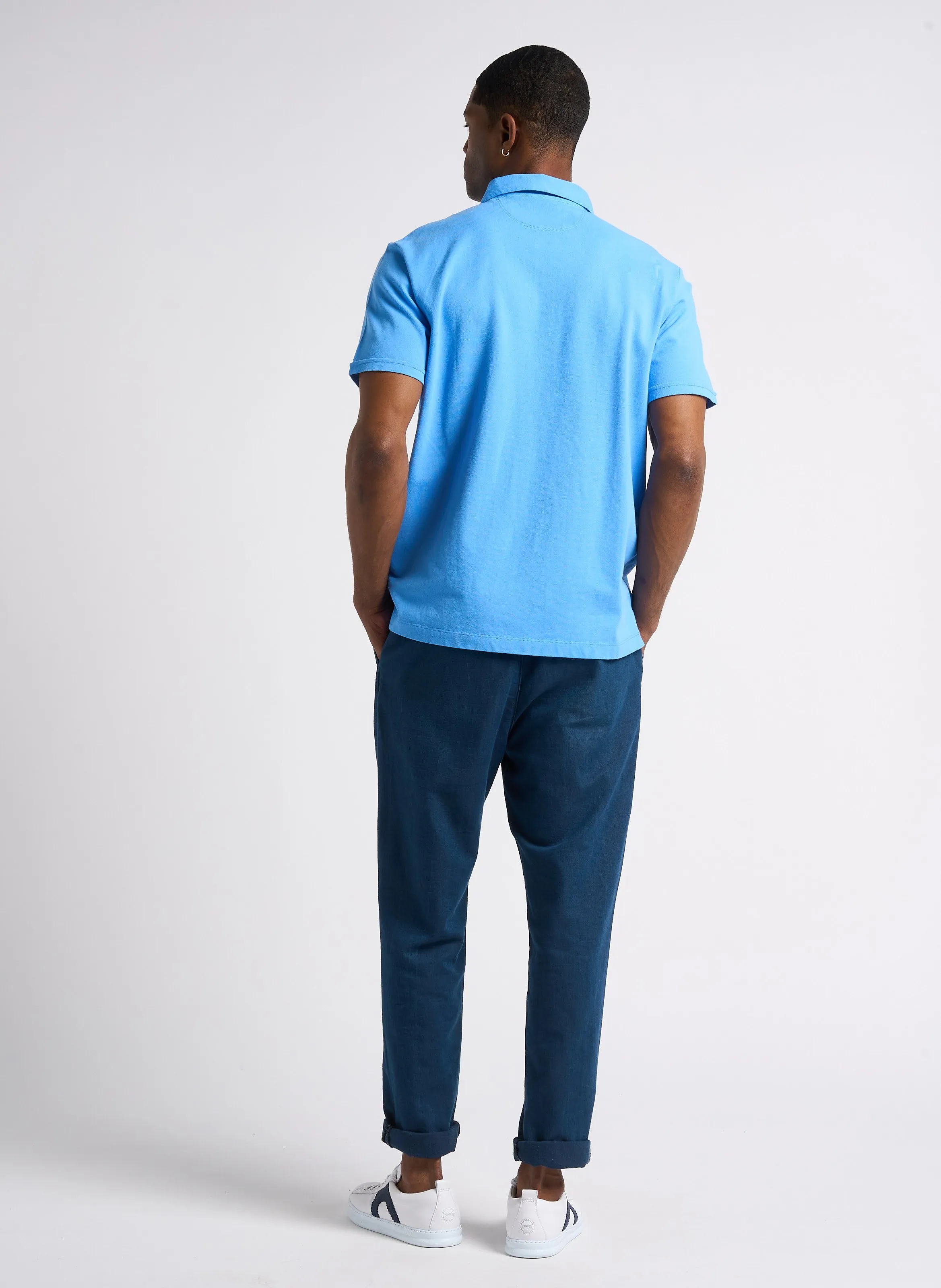 HACKETT Polo classic fit de algodón en azul