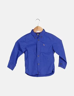 H&M Camisa azul abotonada