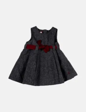 H&M Vestido gris lazo