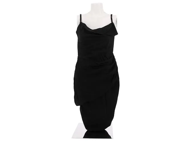 JACQUEMUS Vestidos T.FR 38 Viscosa Negro 