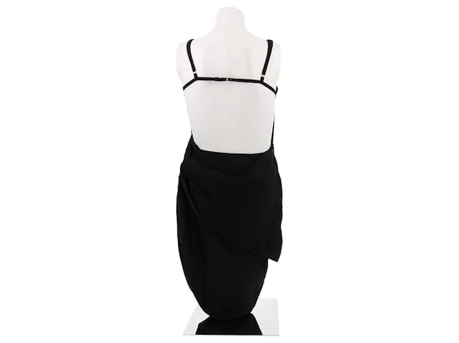 JACQUEMUS Vestidos T.FR 38 Viscosa Negro 