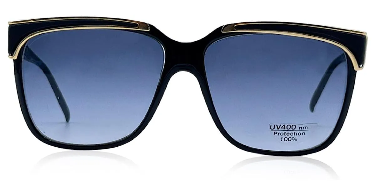 JACQUES FATH GAFAS DE SOL DE ACETATO NEGRO VINTAGE PARIS MOD. 8860 FA 01 