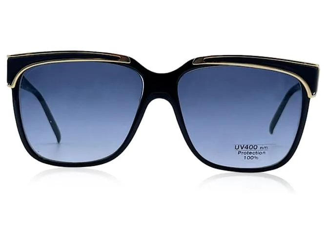 JACQUES FATH GAFAS DE SOL DE ACETATO NEGRO VINTAGE PARIS MOD. 8860 FA 01 