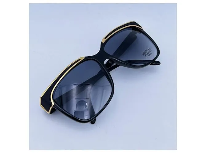 JACQUES FATH GAFAS DE SOL DE ACETATO NEGRO VINTAGE PARIS MOD. 8860 FA 01 