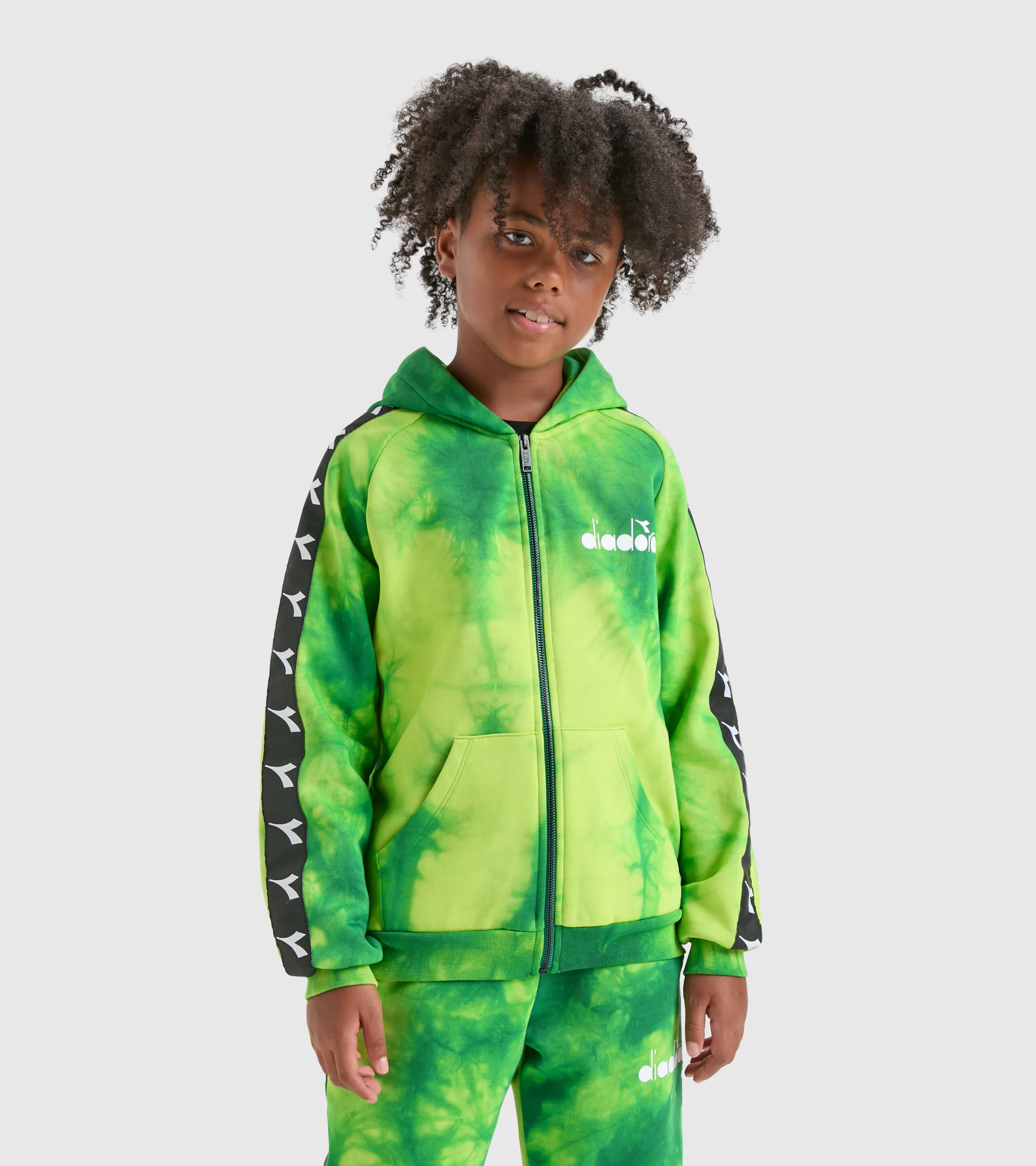 JB.HOODIE FZ AO D SUDADERA VERDE MILITAR  NI&NTILDE;O