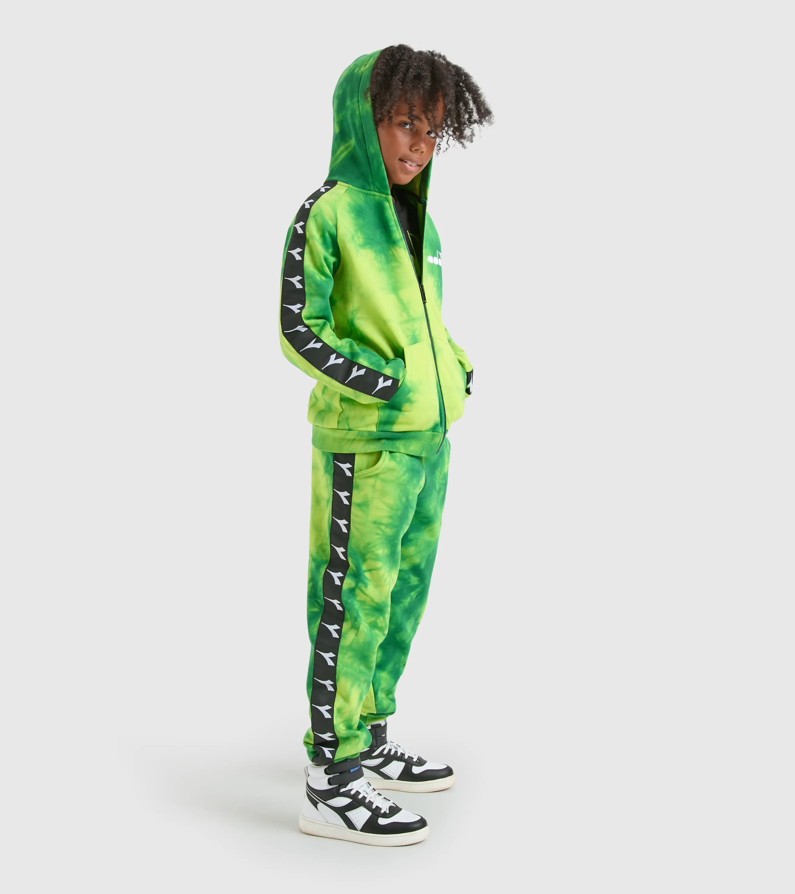 JB.HOODIE FZ AO D SUDADERA VERDE MILITAR  NI&NTILDE;O
