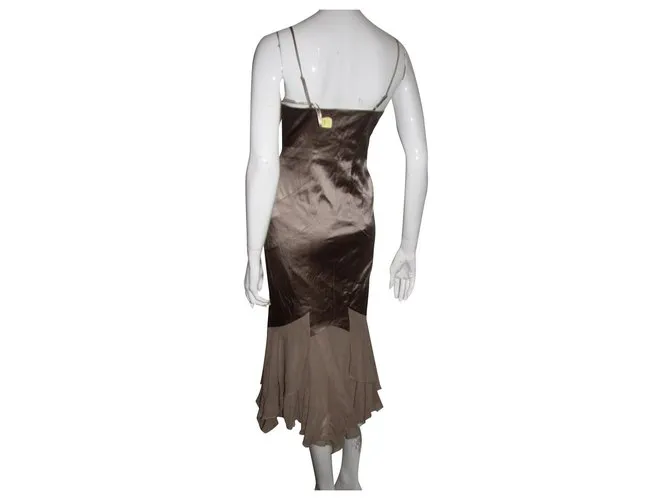 Karen Millen Vestido de sirena color champán Bronce Cobre 