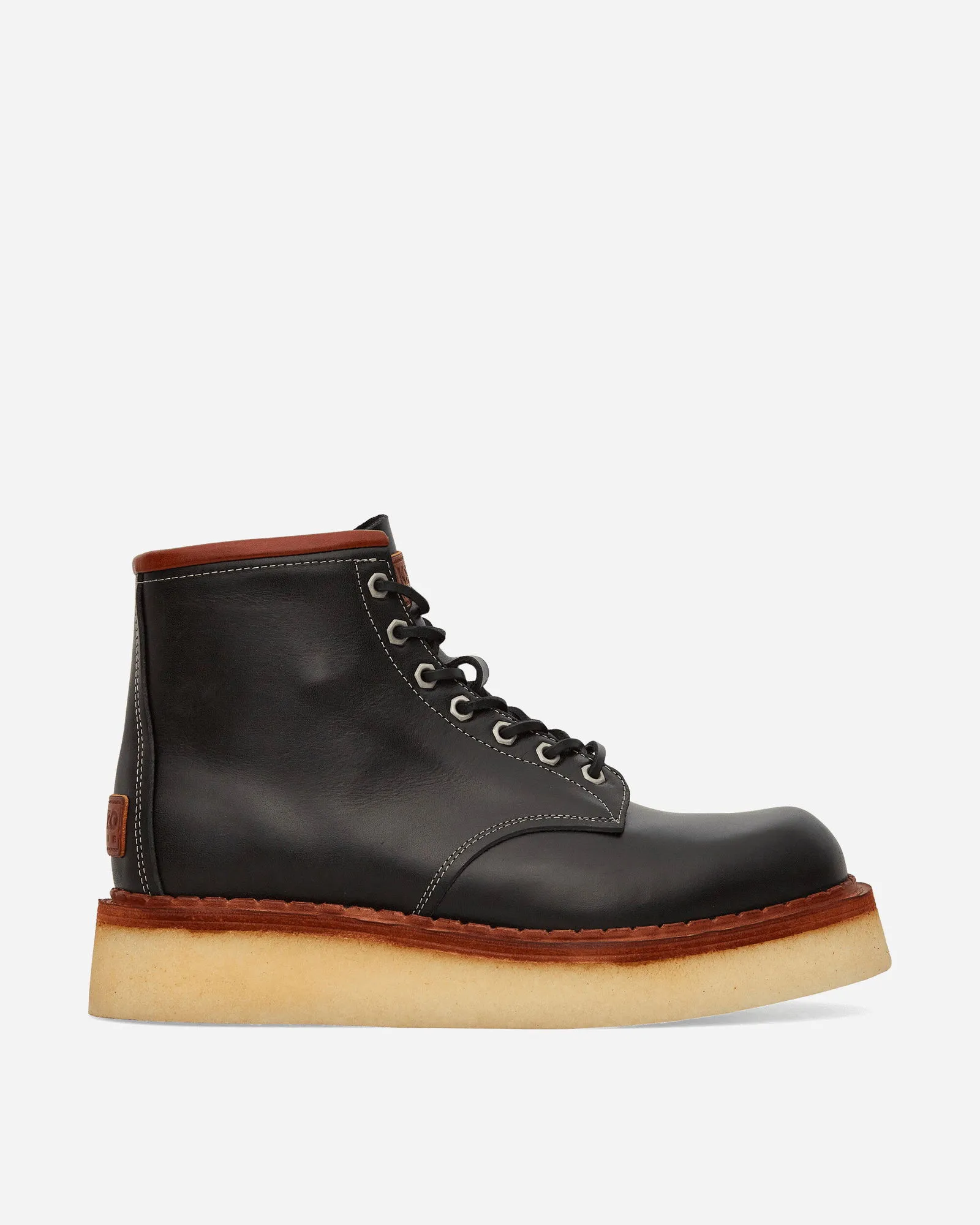 KENZO YAMA LACEUP BOOTS "BLACK"