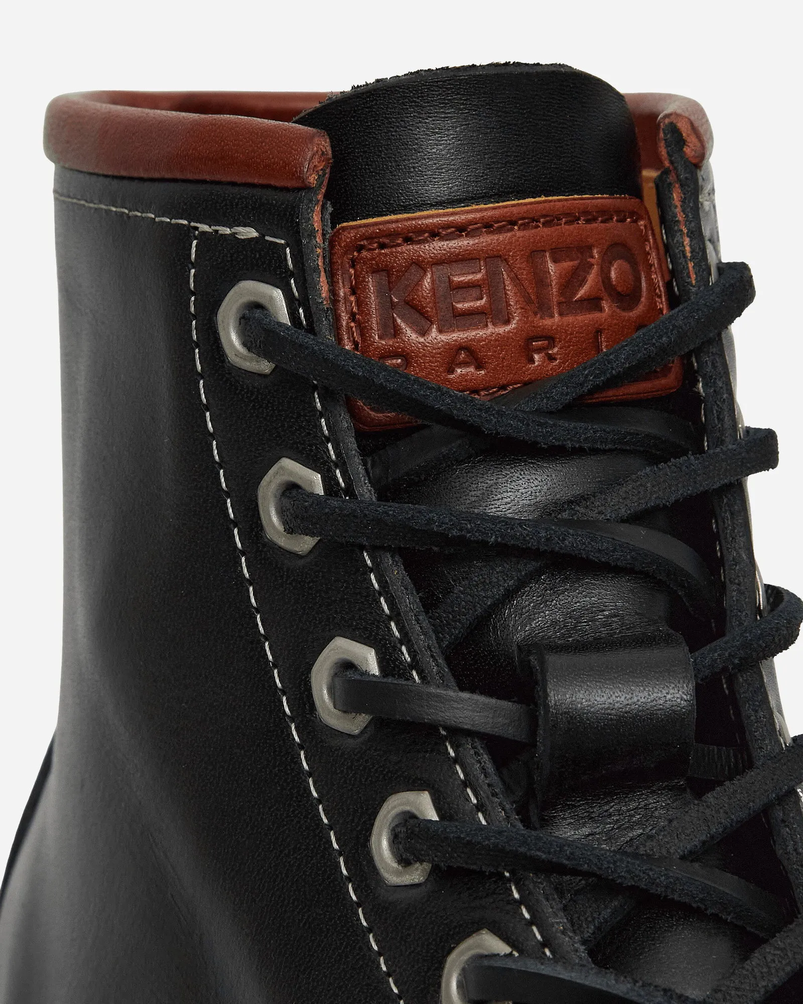 KENZO YAMA LACEUP BOOTS "BLACK"