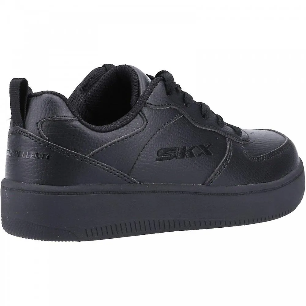 Kids Skechers Sport Court 92 | Black | Childrens School Trainers