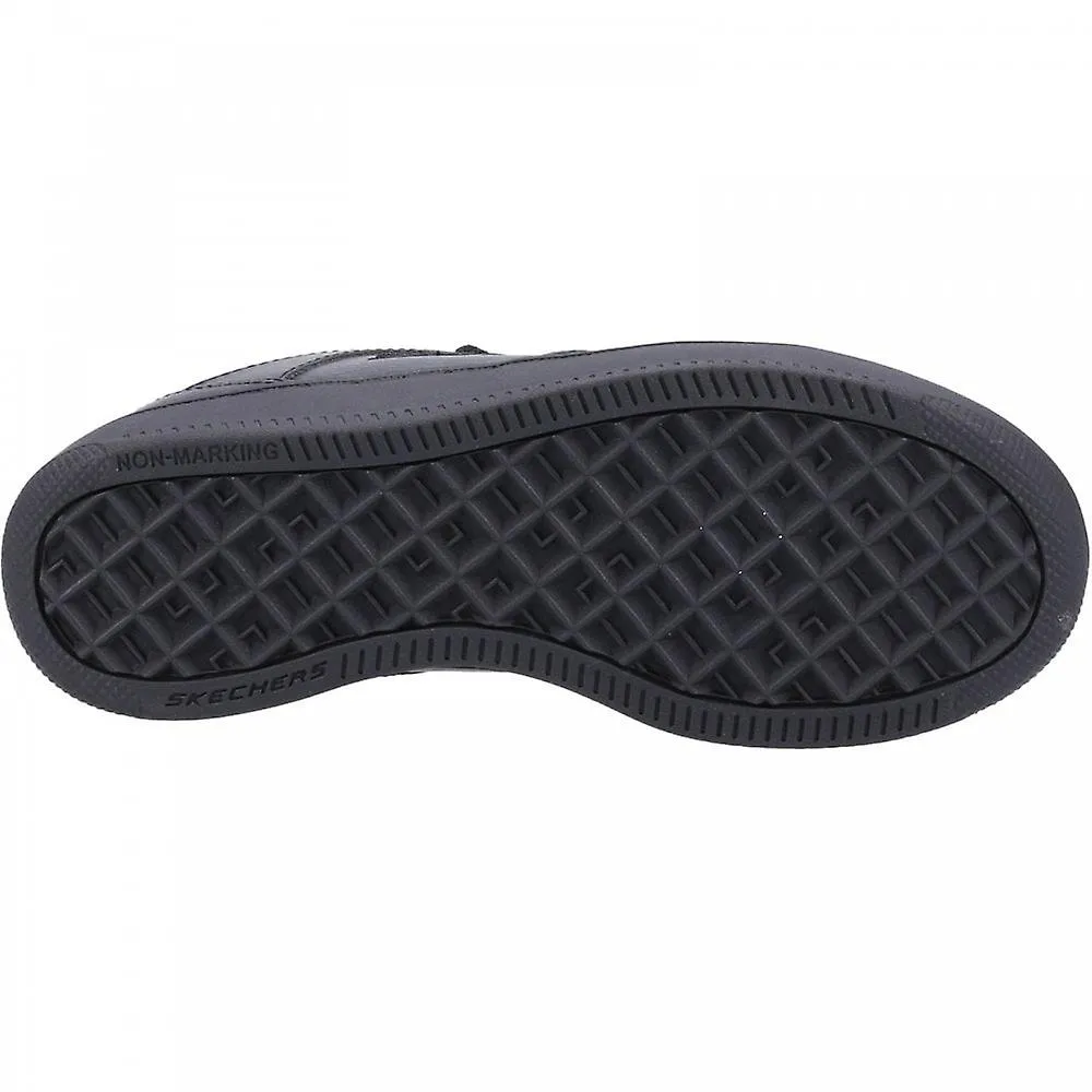 Kids Skechers Sport Court 92 | Black | Childrens School Trainers