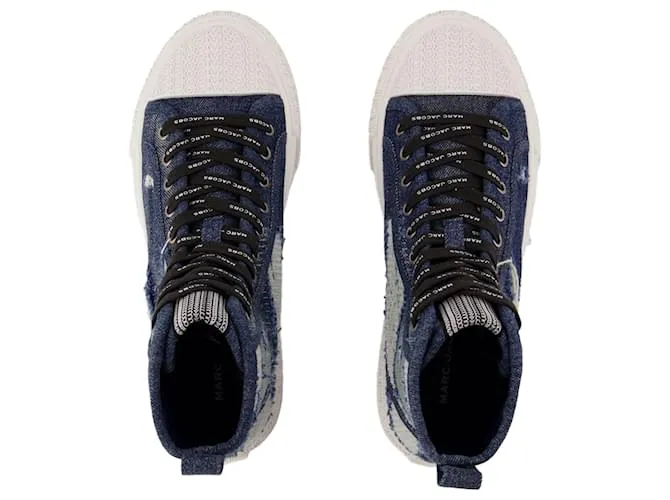 LAS ZAPATILLAS ALTAS  MARC JACOBS  ALGODóN  AZUL 
