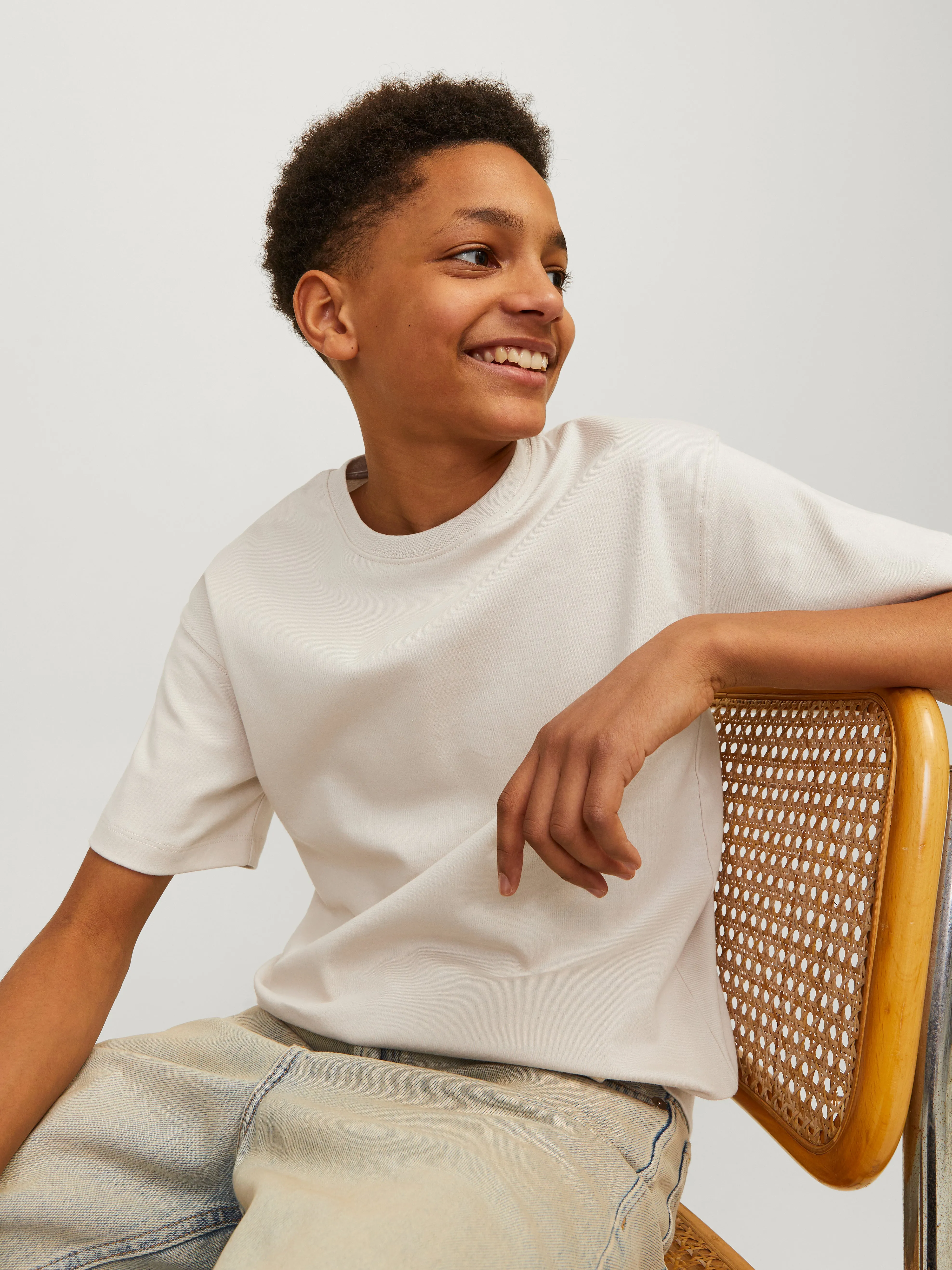 Liso Camiseta Junior | Beige | Jack & Jones®