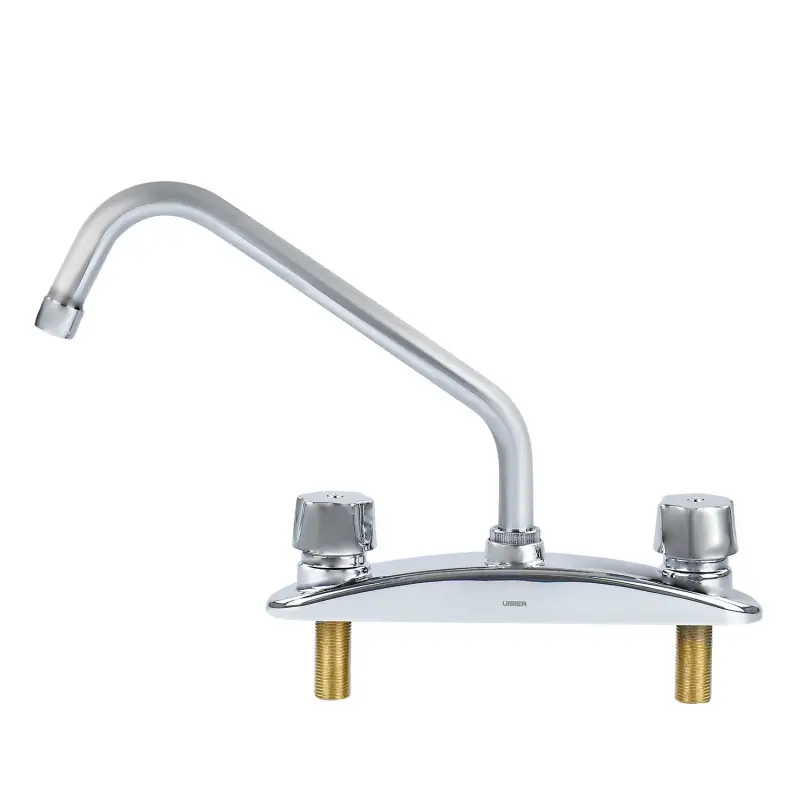 Llave Mezcladora para Fregadero URREA 318Q 8 PULG CROMO