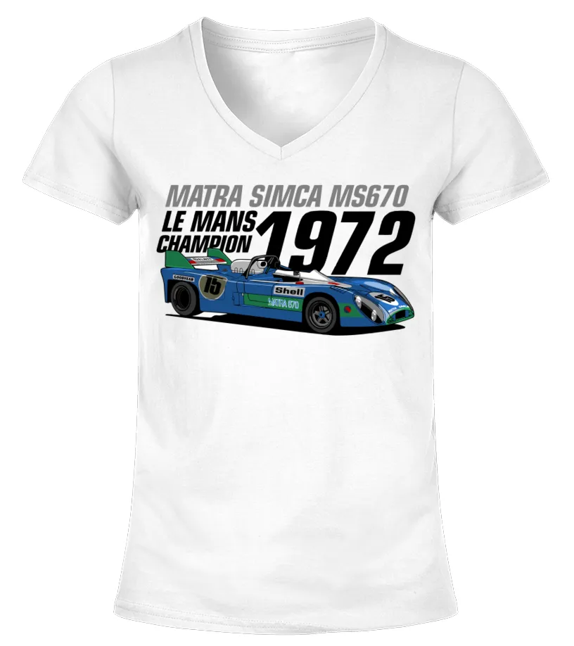 Matra Simca MS670 WT Camiseta cuello pico Mujer