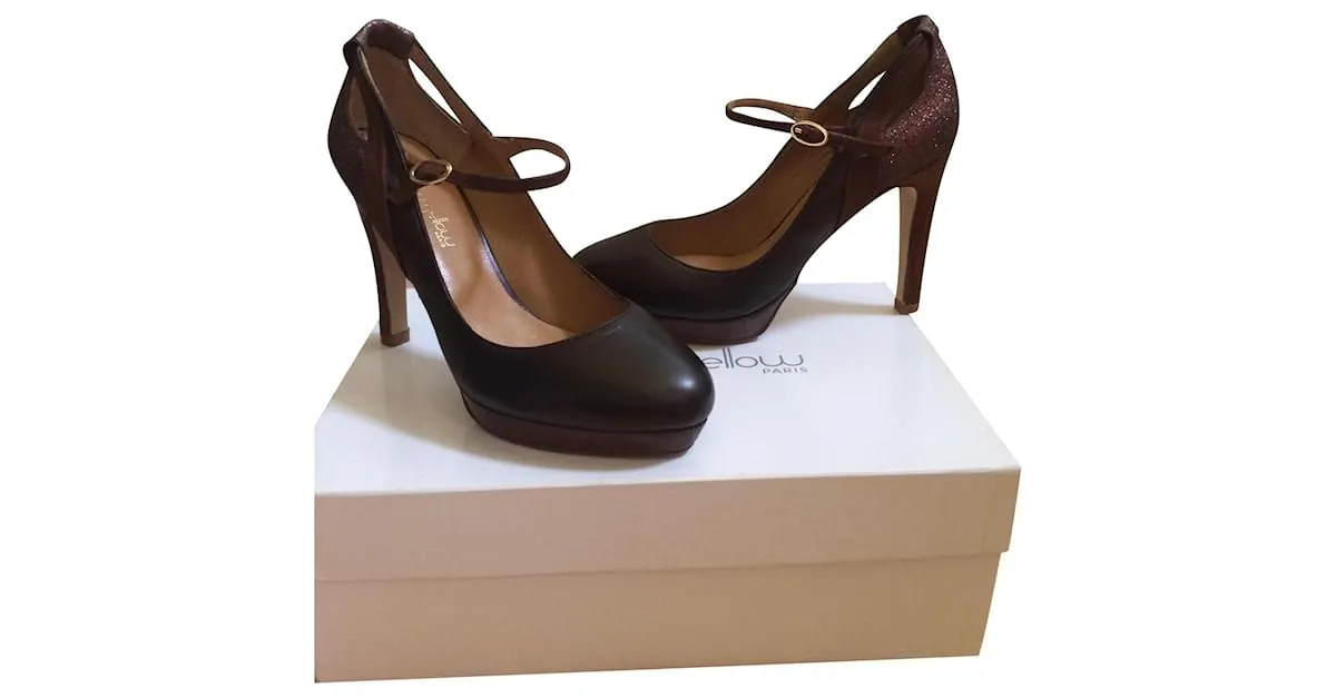 Mellow Yellow Tacones Castaño 