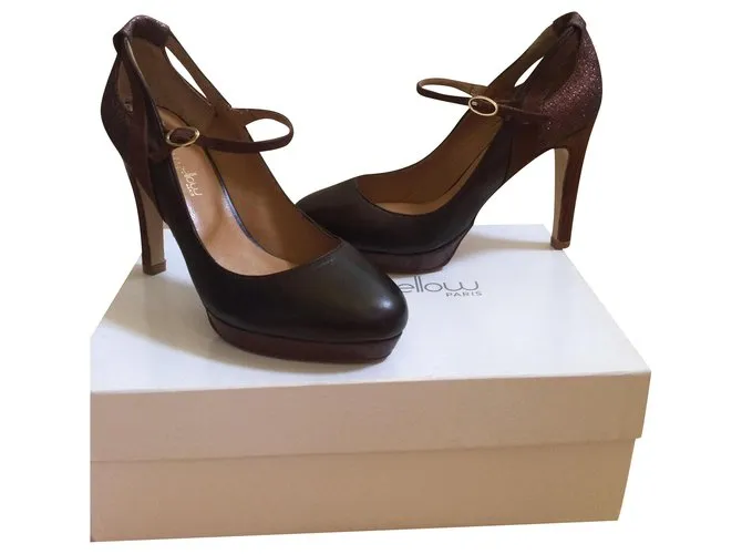 Mellow Yellow Tacones Castaño 