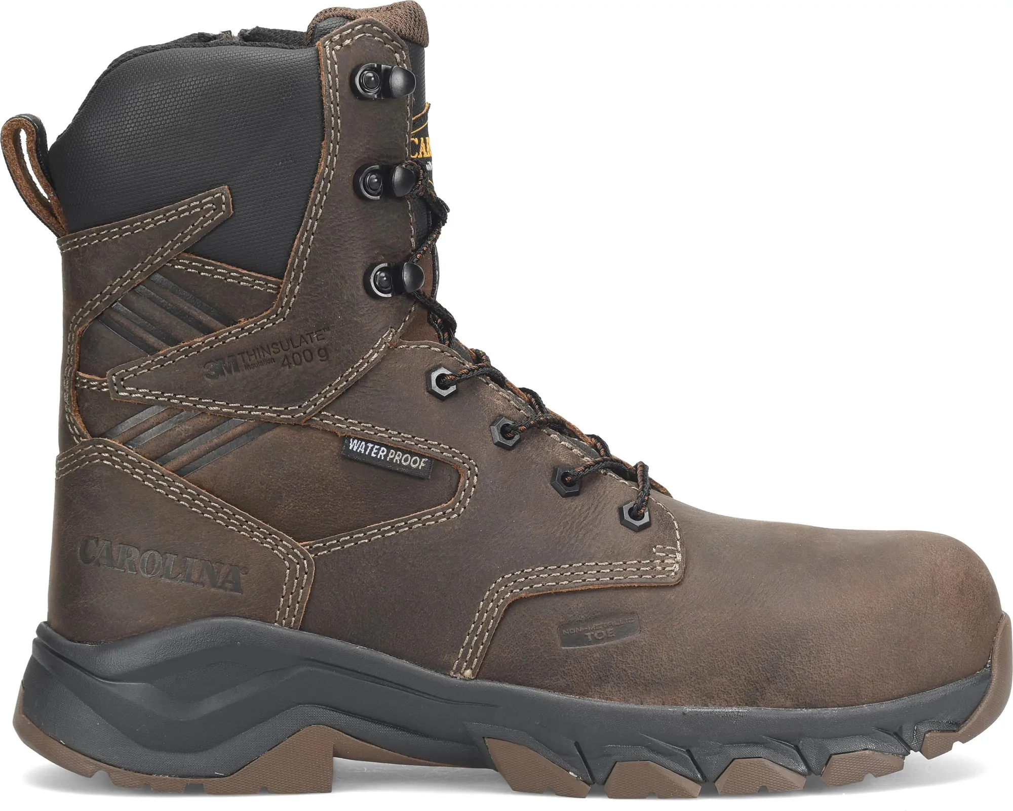 MEN'S SUBFRAME 8" WATERPROOF INSULATED SIDEZIPPER COMP TOE