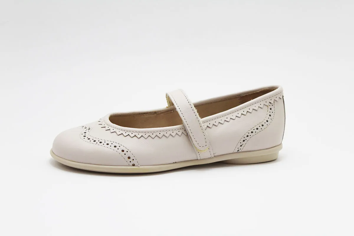 Merceditas beige pala vega niña