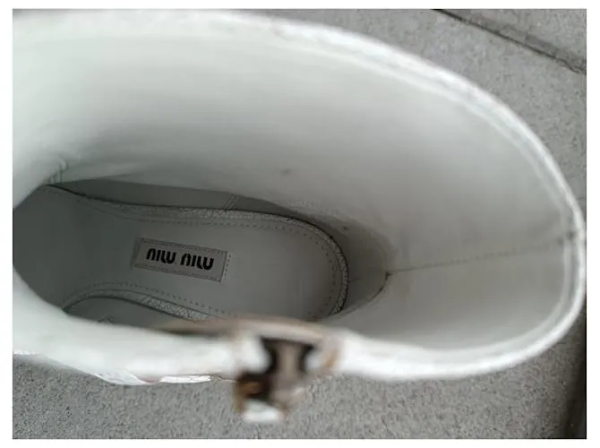 Miu Miu botas Blanco 