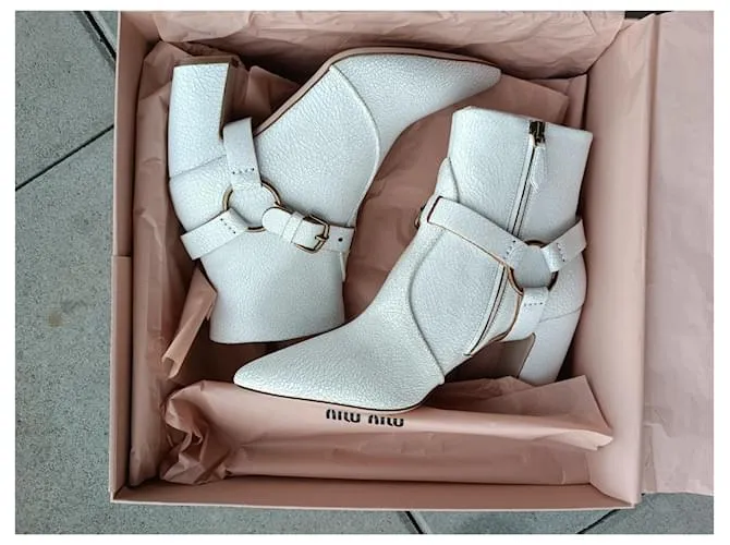 Miu Miu botas Blanco 