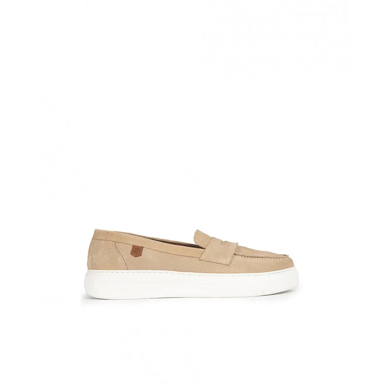 Mocasín Logan Serraje Beige