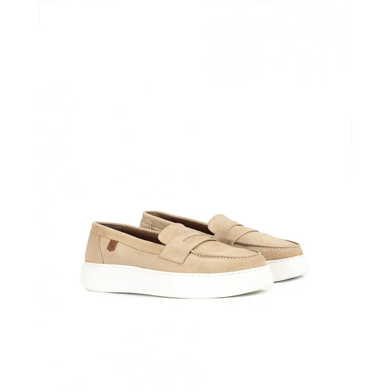 Mocasín Logan Serraje Beige